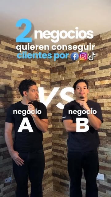 Dos negocios que quieren clientes