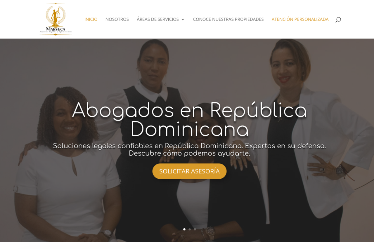 Página web de Asesoría Legal RD