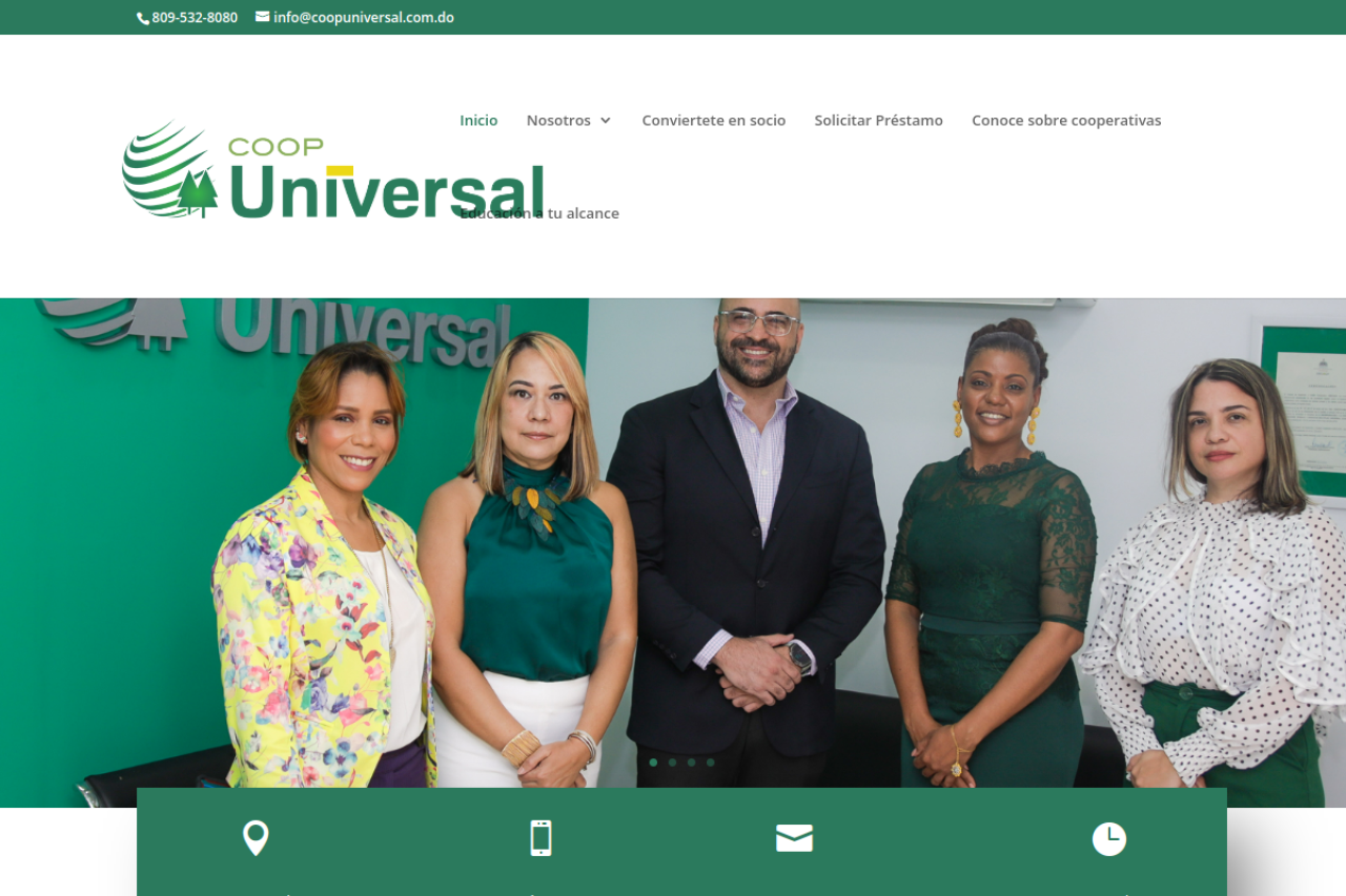Página web de CoopUniversal