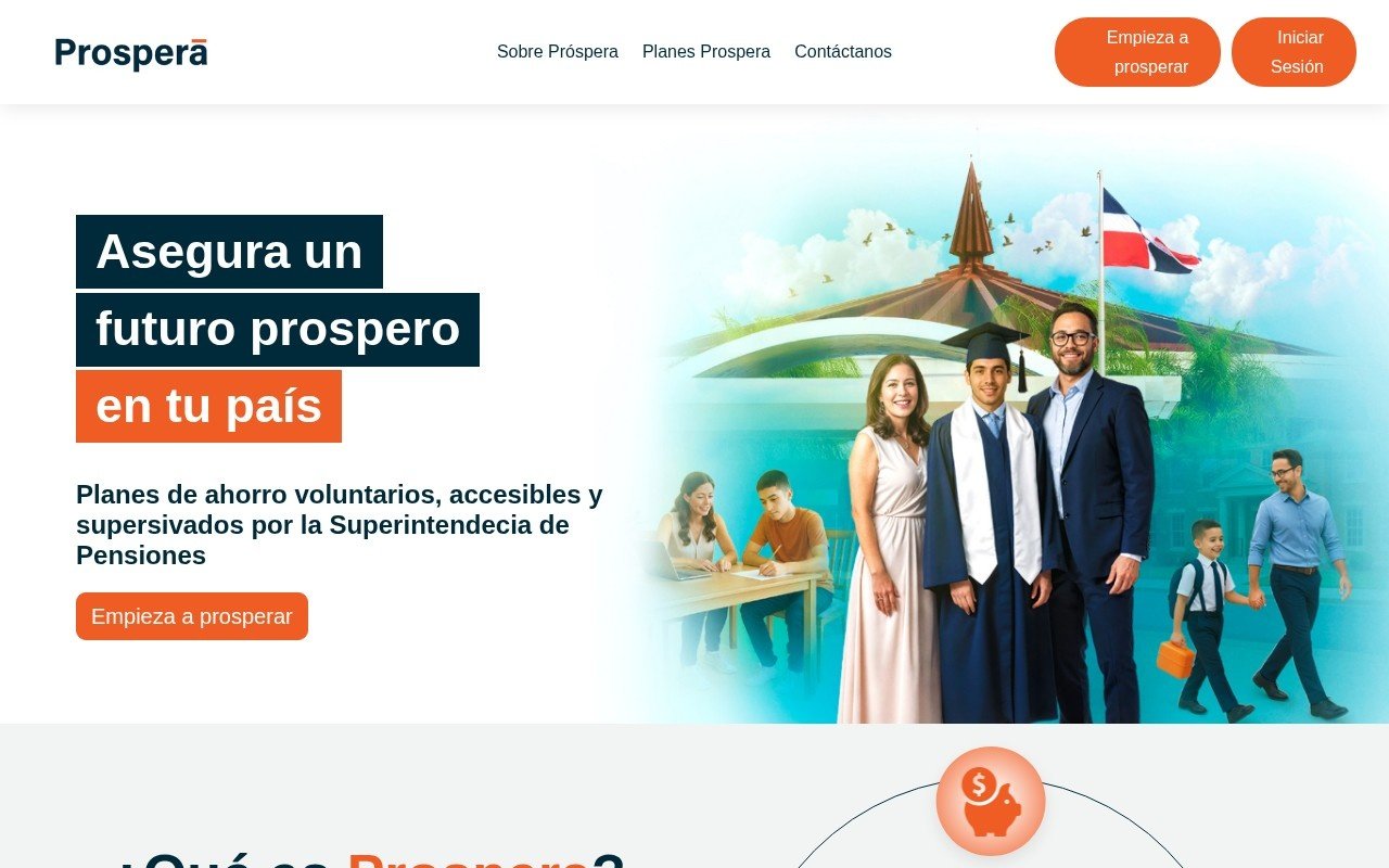 Página web de Próspera